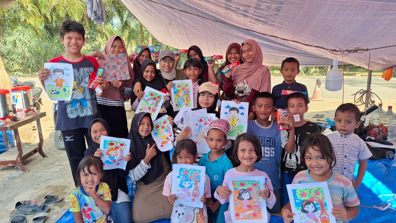 Woman holding donation box